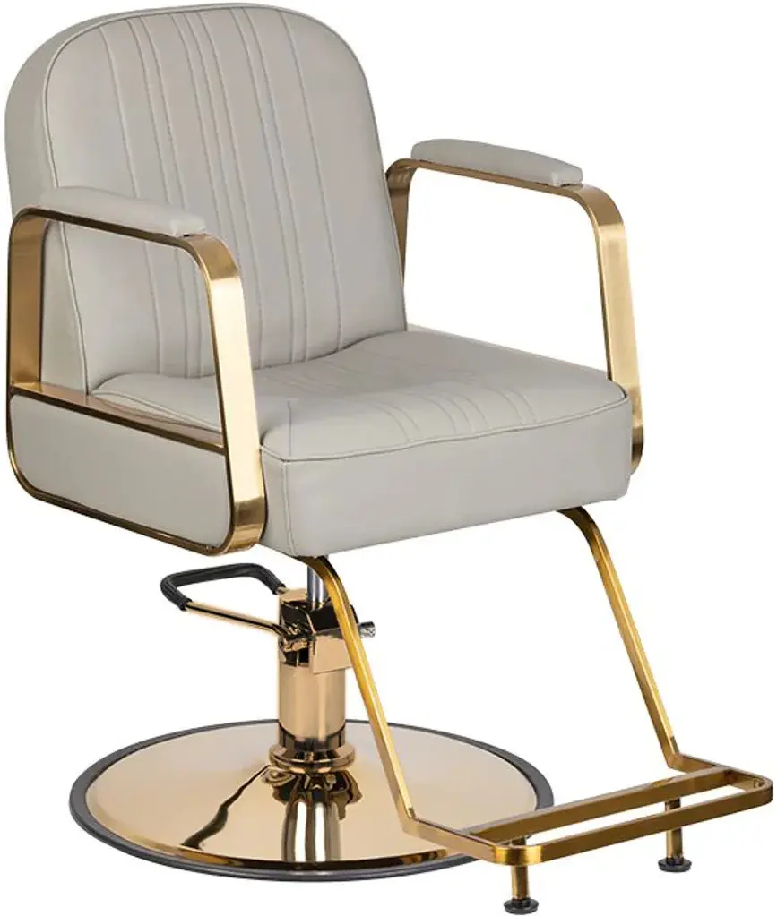 Fotoliu de coafor Gabbiano Acri (Beige/Gold)