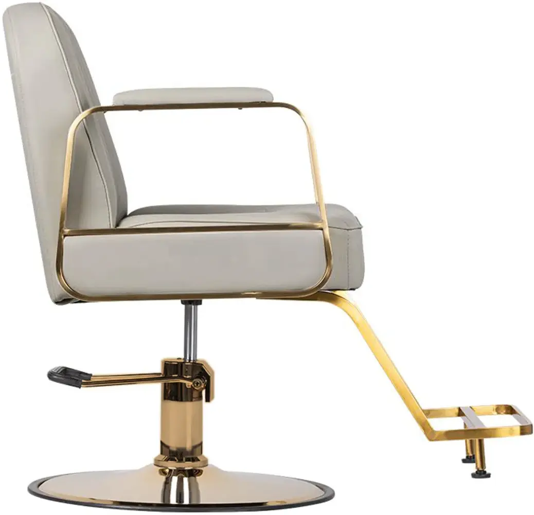 Fotoliu de coafor Gabbiano Acri (Beige/Gold)