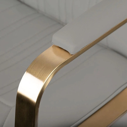 Fotoliu de coafor Gabbiano Acri (Beige/Gold) Thumb