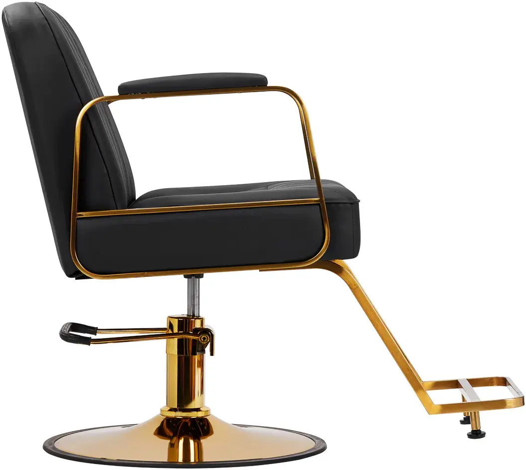 Fotoliu de coafor Gabbiano Acri (Black/Gold)