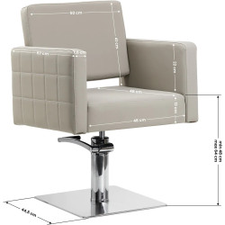 Fotoliu de coafor Gabbiano Ankara 114960 (Light Grey) Thumb