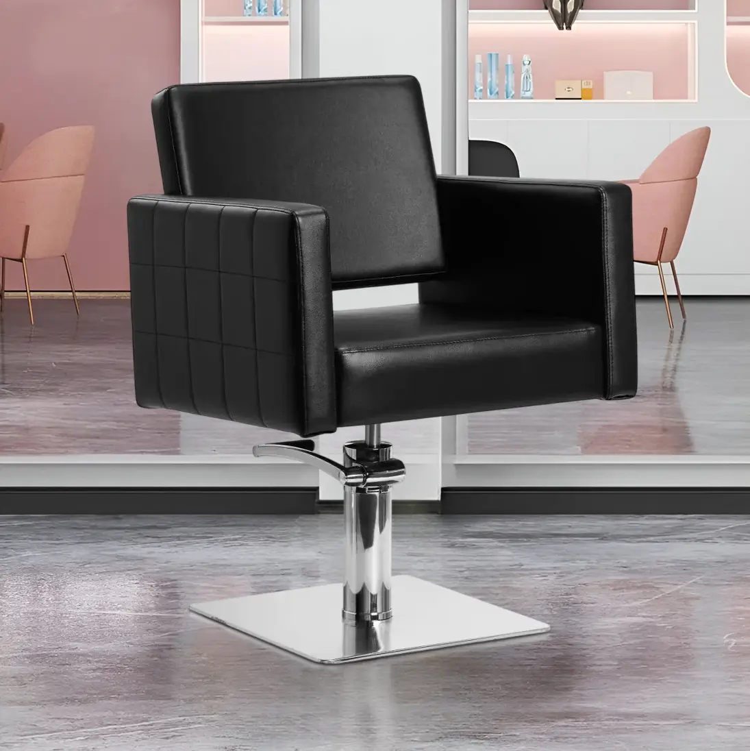 Fotoliu de coafor Gabbiano Ankara (Black)