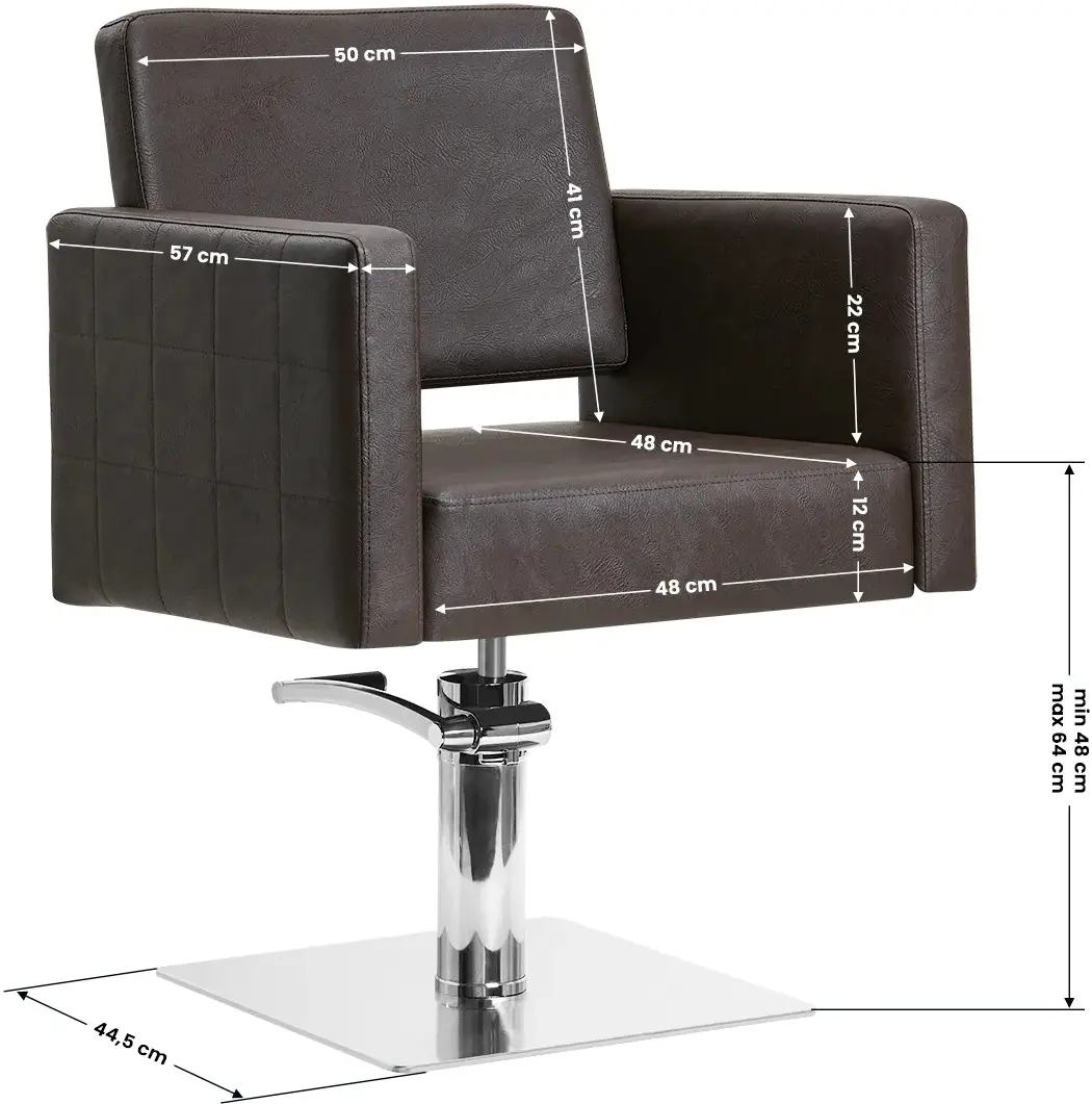 Кресло парикмахерское Gabbiano Ankara (Brown) - 7