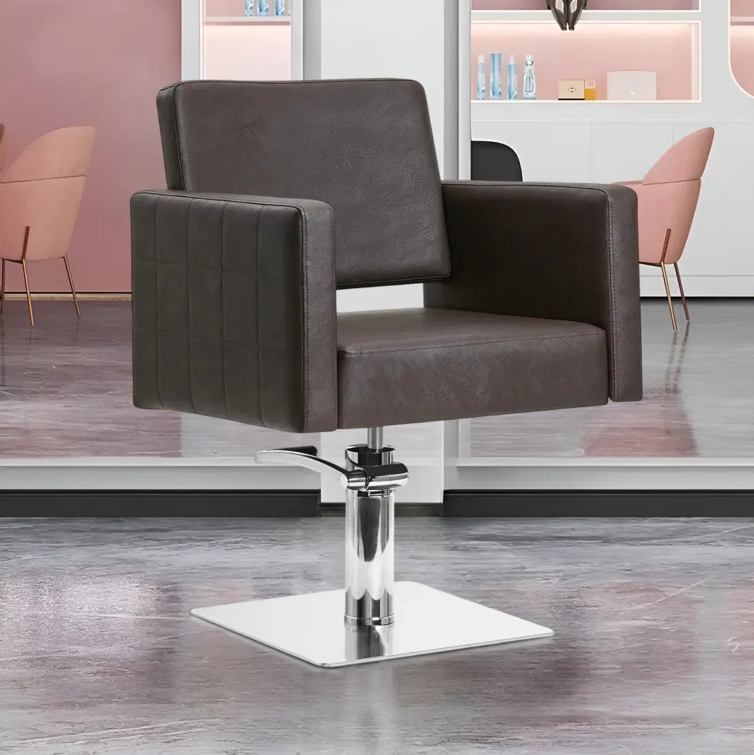 Кресло парикмахерское Gabbiano Ankara (Brown)