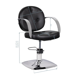 Fotoliu de coafor Gabbiano Asti (Black) Thumb