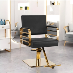 Fotoliu de coafor Gabbiano Avila (Black/Gold)