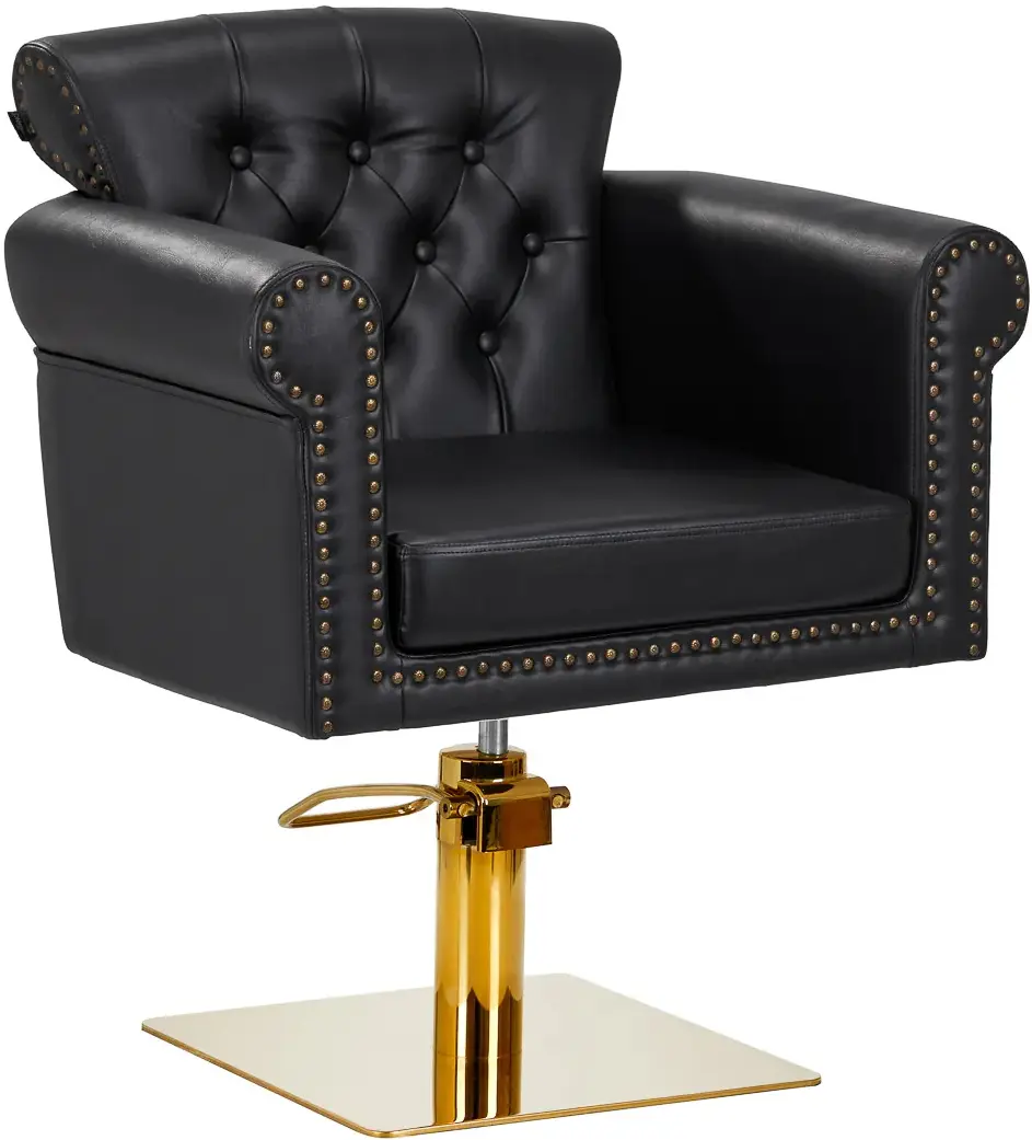 Fotoliu de coafor Gabbiano Berlin (Black/Gold)