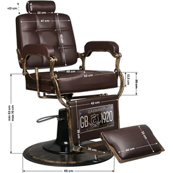Fotoliu de coafor Gabbiano Boss (Brown) Thumb