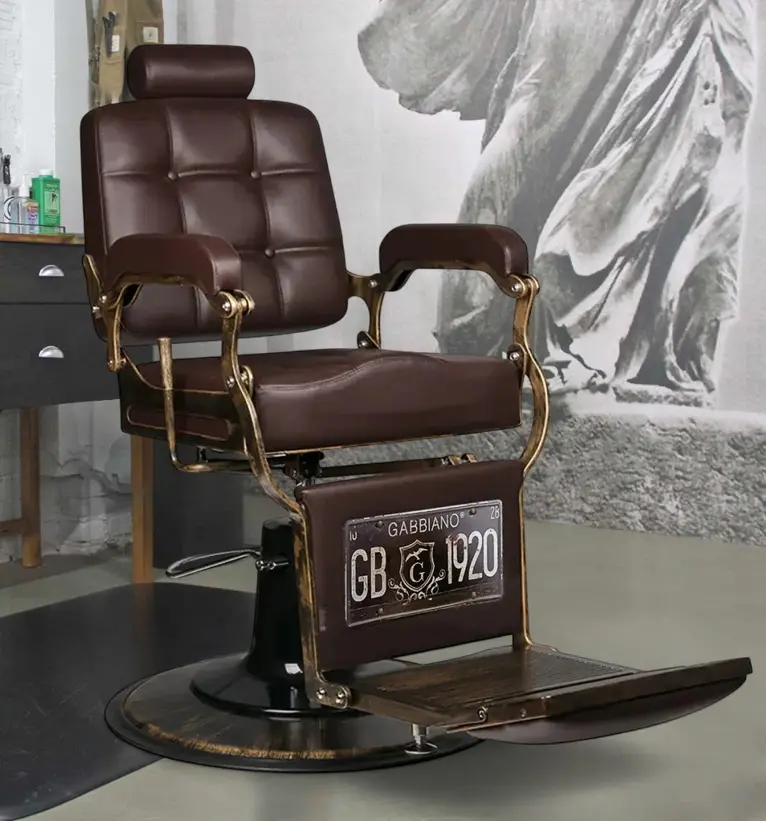 Fotoliu de coafor Gabbiano Boss (Brown)