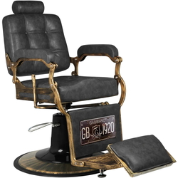 Fotoliu de coafor Gabbiano Boss HD Old Leather (Black) Thumb