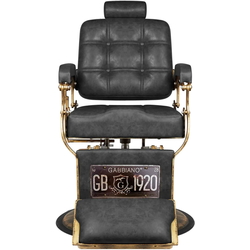 Fotoliu de coafor Gabbiano Boss HD Old Leather (Black) Thumb