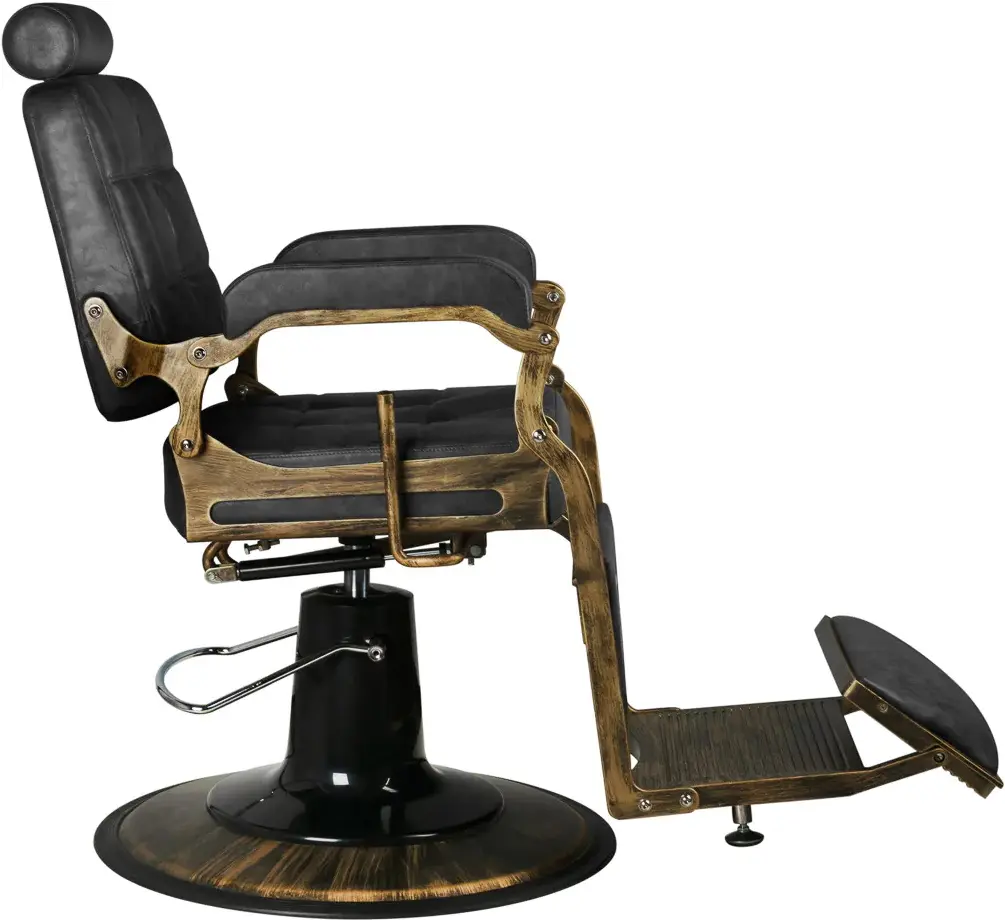 Fotoliu de coafor Gabbiano Boss HD Old Leather (Black)