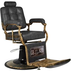 Fotoliu de coafor Gabbiano Boss HD Old Leather (Black) Thumb