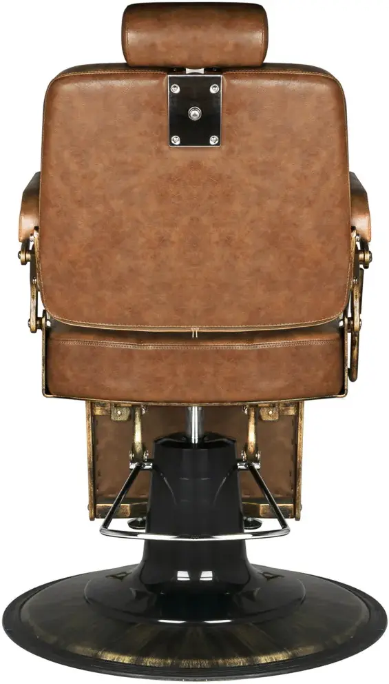 Fotoliu de coafor Gabbiano Boss HD Old Leather (Light Brown)