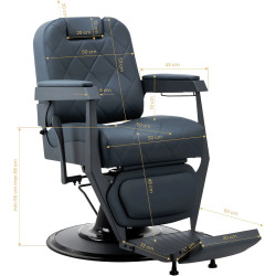 Fotoliu de coafor Gabbiano Bruno 153409 (Graphite) Thumb