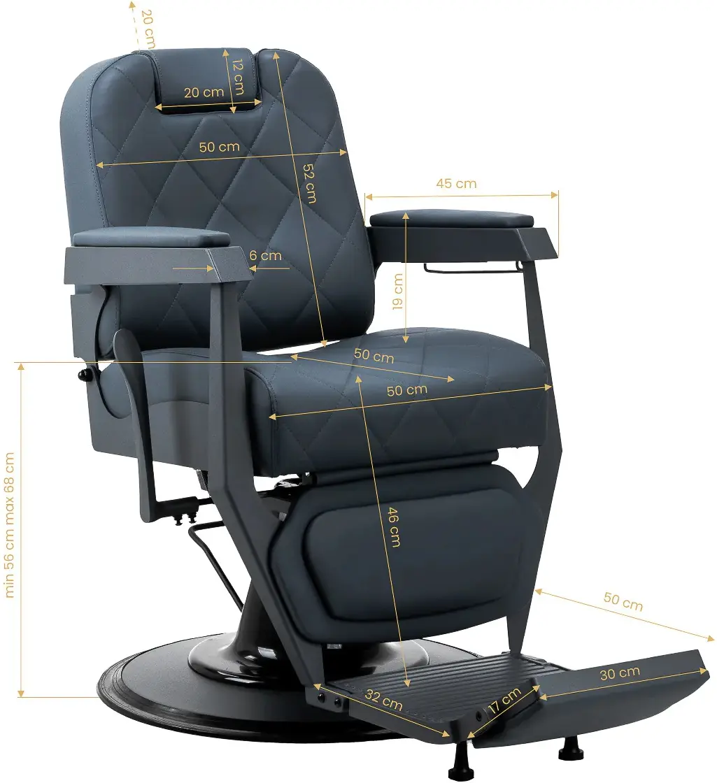 Fotoliu de coafor Gabbiano Bruno 153409 (Graphite)