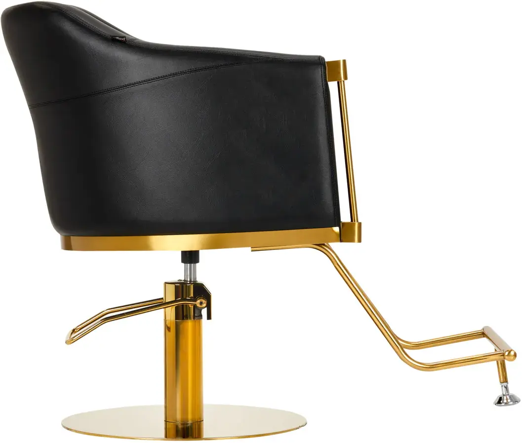 Fotoliu de coafor Gabbiano Burgos (Black/Gold)