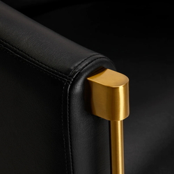 Fotoliu de coafor Gabbiano Burgos (Black/Gold) Thumb