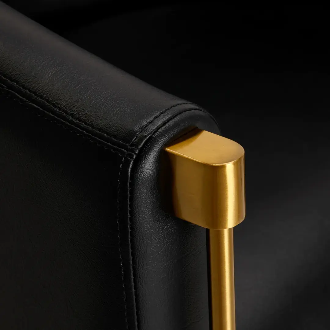 Fotoliu de coafor Gabbiano Burgos (Black/Gold)