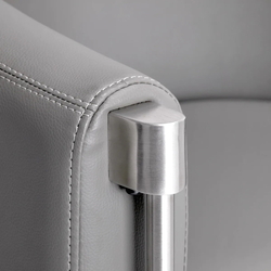 Кресло парикмахерское Gabbiano Burgos (Grey) Thumb