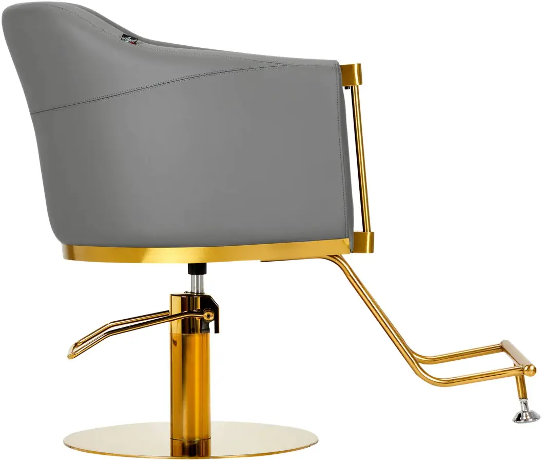 Кресло парикмахерское Gabbiano Burgos (Grey/Gold)