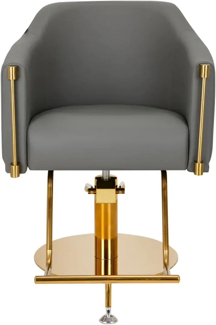 Кресло парикмахерское Gabbiano Burgos (Grey/Gold)