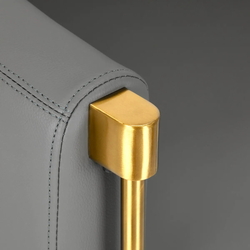 Кресло парикмахерское Gabbiano Burgos (Grey/Gold) Thumb