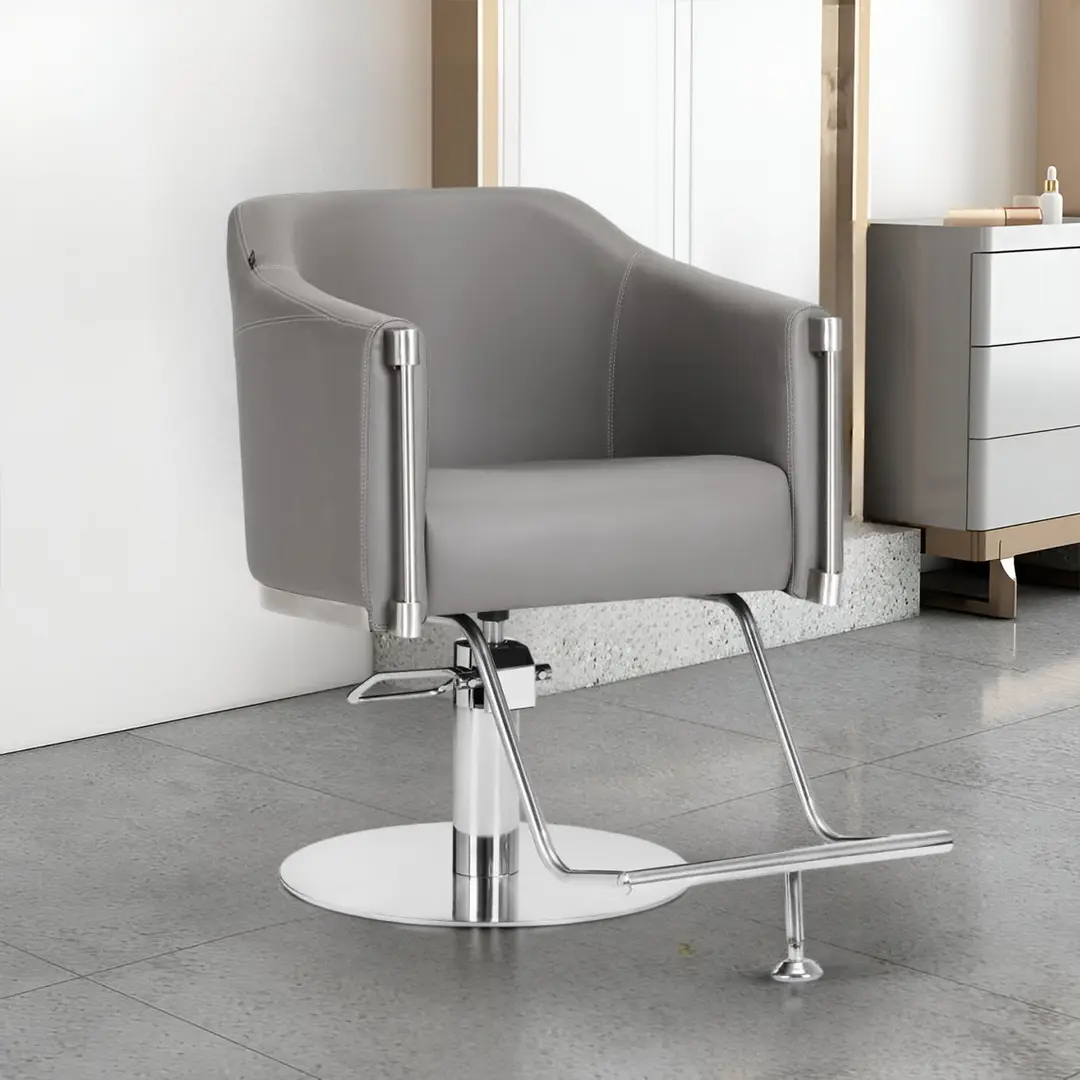 Кресло парикмахерское Gabbiano Burgos (Grey)