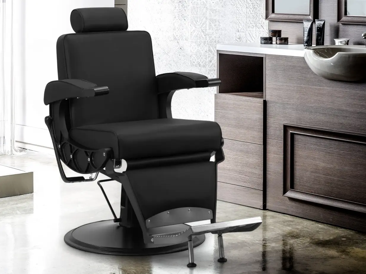 Fotoliu de coafor Gabbiano Continental (Black)