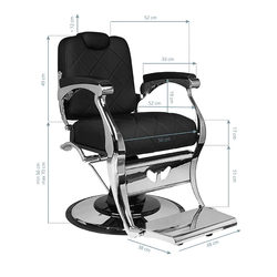 Fotoliu de coafor Gabbiano Dario (Black) Thumb