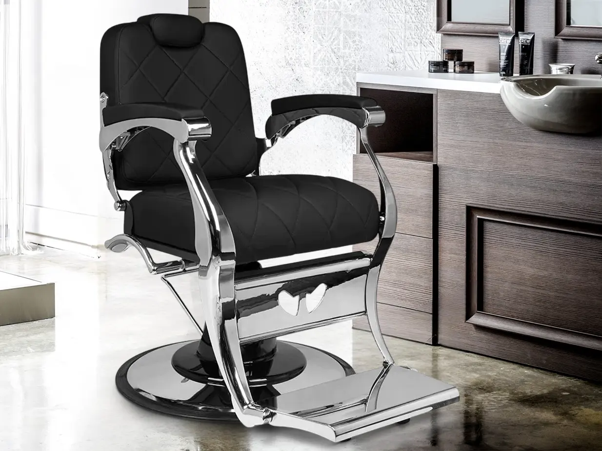 Fotoliu de coafor Gabbiano Dario (Black)