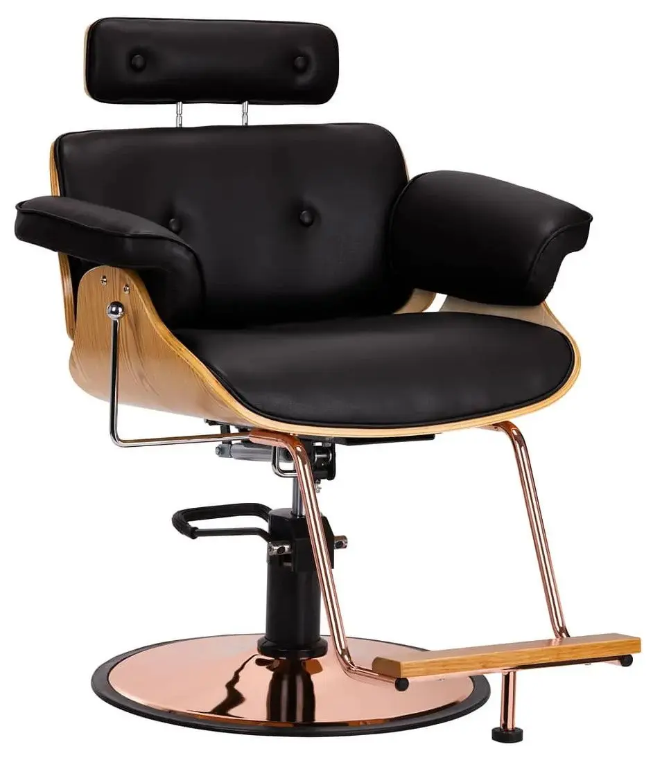 Fotoliu de coafor Gabbiano Florence (Black/Gold)