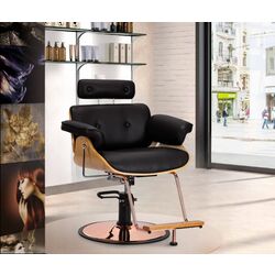 Fotoliu de coafor Gabbiano Florence (Black/Gold)