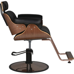 Fotoliu de coafor Gabbiano Florence (Black/Walnut) Thumb