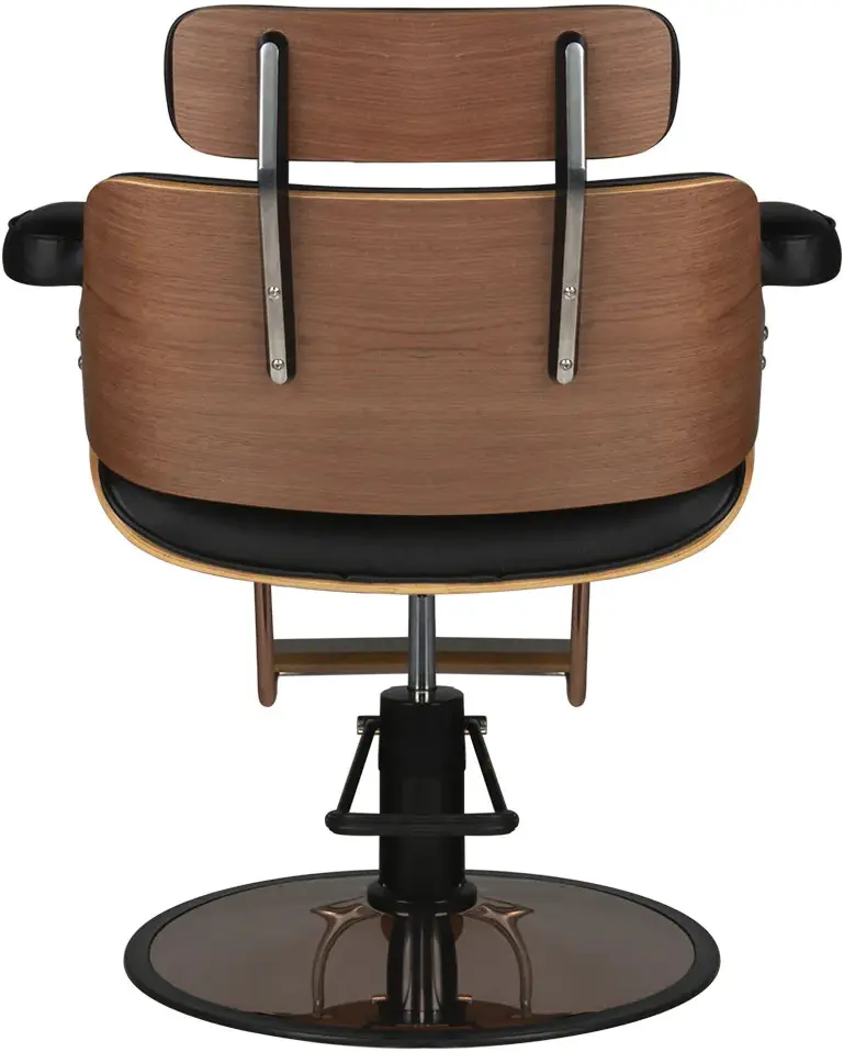 Fotoliu de coafor Gabbiano Florence (Black/Walnut)