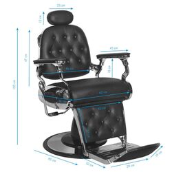 Fotoliu de coafor Gabbiano Francesco (Black) Thumb