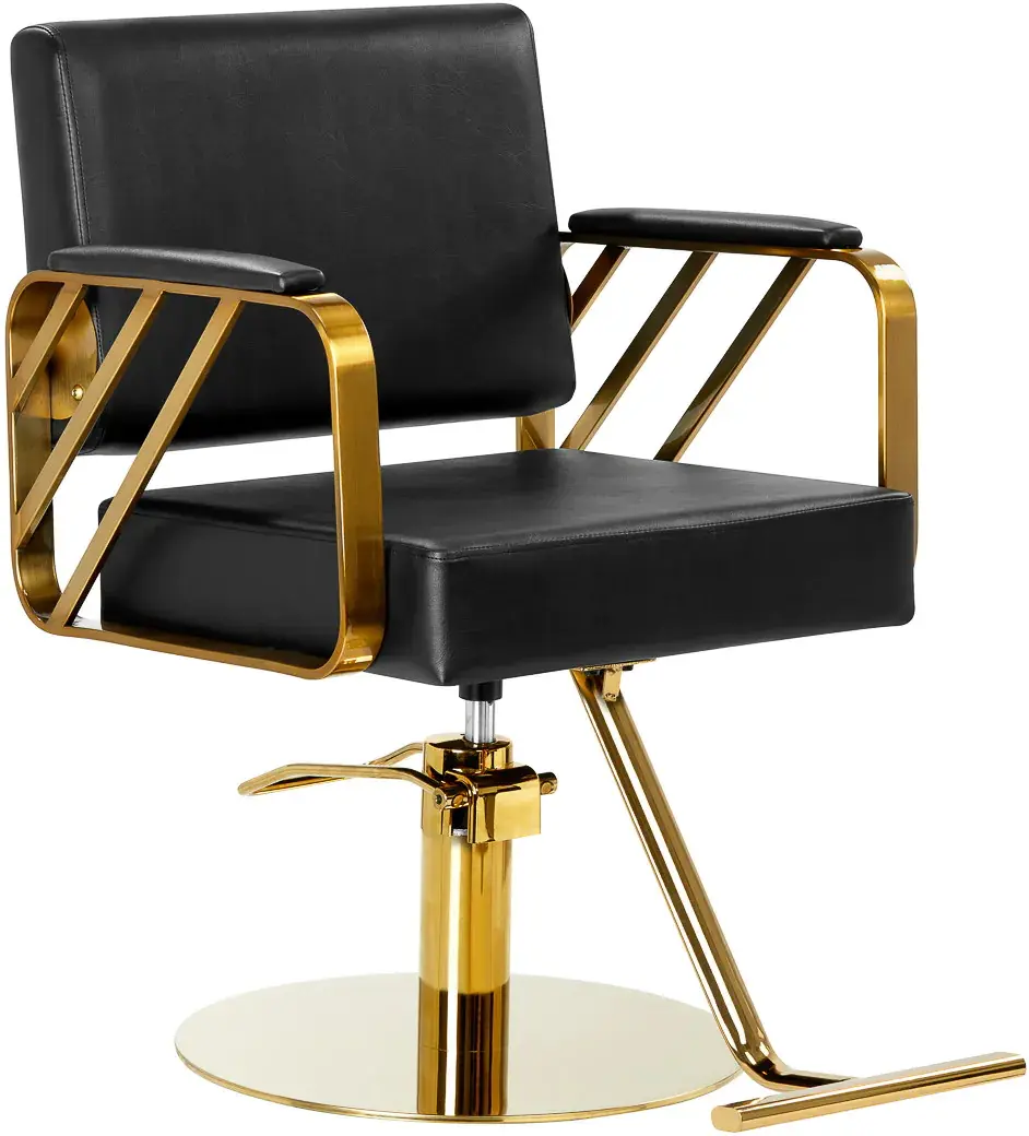 Fotoliu de coafor Gabbiano Genua (Black/Gold)