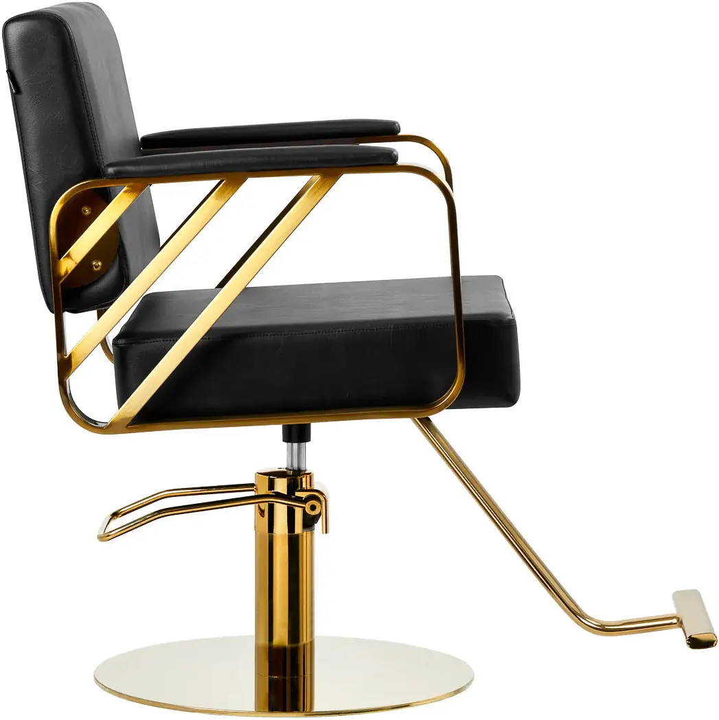 Fotoliu de coafor Gabbiano Genua (Black/Gold)