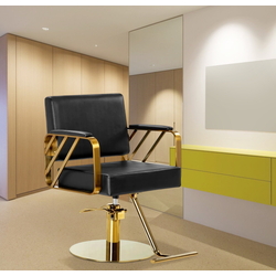 Fotoliu de coafor Gabbiano Genua (Black/Gold)