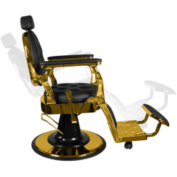 Fotoliu de coafor Gabbiano Giulio 132537 (Black/Gold) Thumb