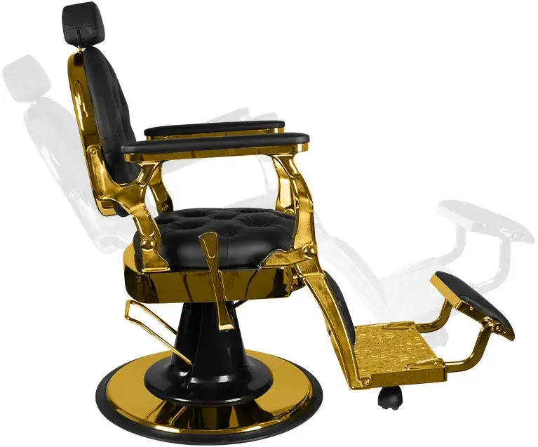 Fotoliu de coafor Gabbiano Giulio 132537 (Black/Gold)