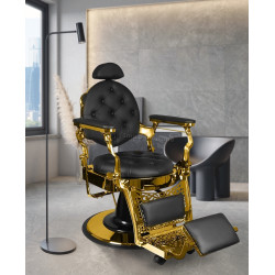 Fotoliu de coafor Gabbiano Giulio 132537 (Black/Gold)