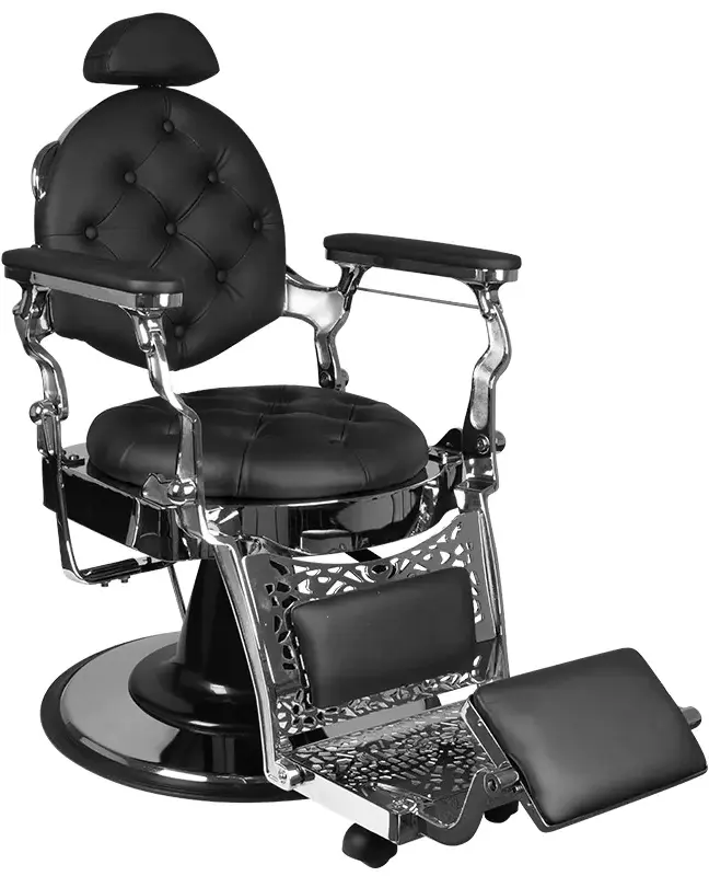 Fotoliu de coafor Gabbiano Giulio (Black/Silver)