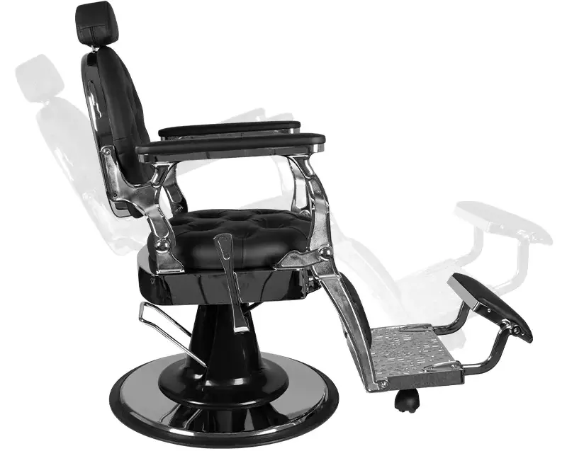 Fotoliu de coafor Gabbiano Giulio (Black/Silver)