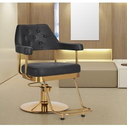 Fotoliu de coafor Gabbiano Granda (Black/Gold)