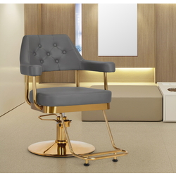 Fotoliu de coafor Gabbiano Granda (Grey/Gold)