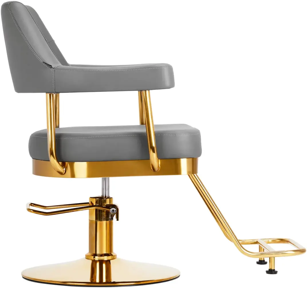 Fotoliu de coafor Gabbiano Granda (Grey/Gold)