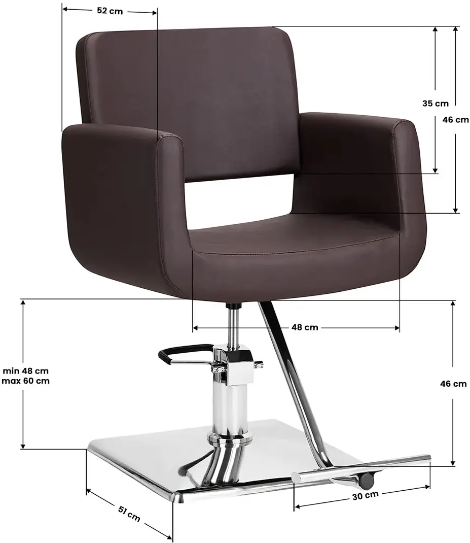 Кресло парикмахерское Gabbiano Helsinki 109209 (Brown) - 6