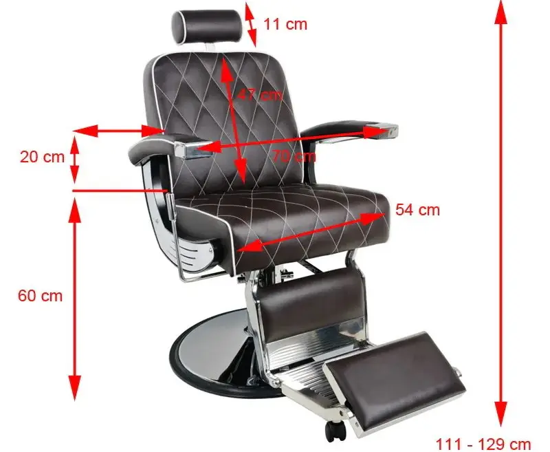 Fotoliu de coafor Gabbiano Imperial (Black)