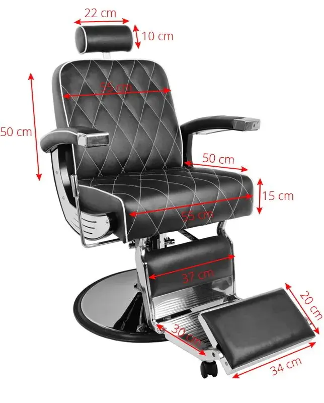 Fotoliu de coafor Gabbiano Imperial (Black)